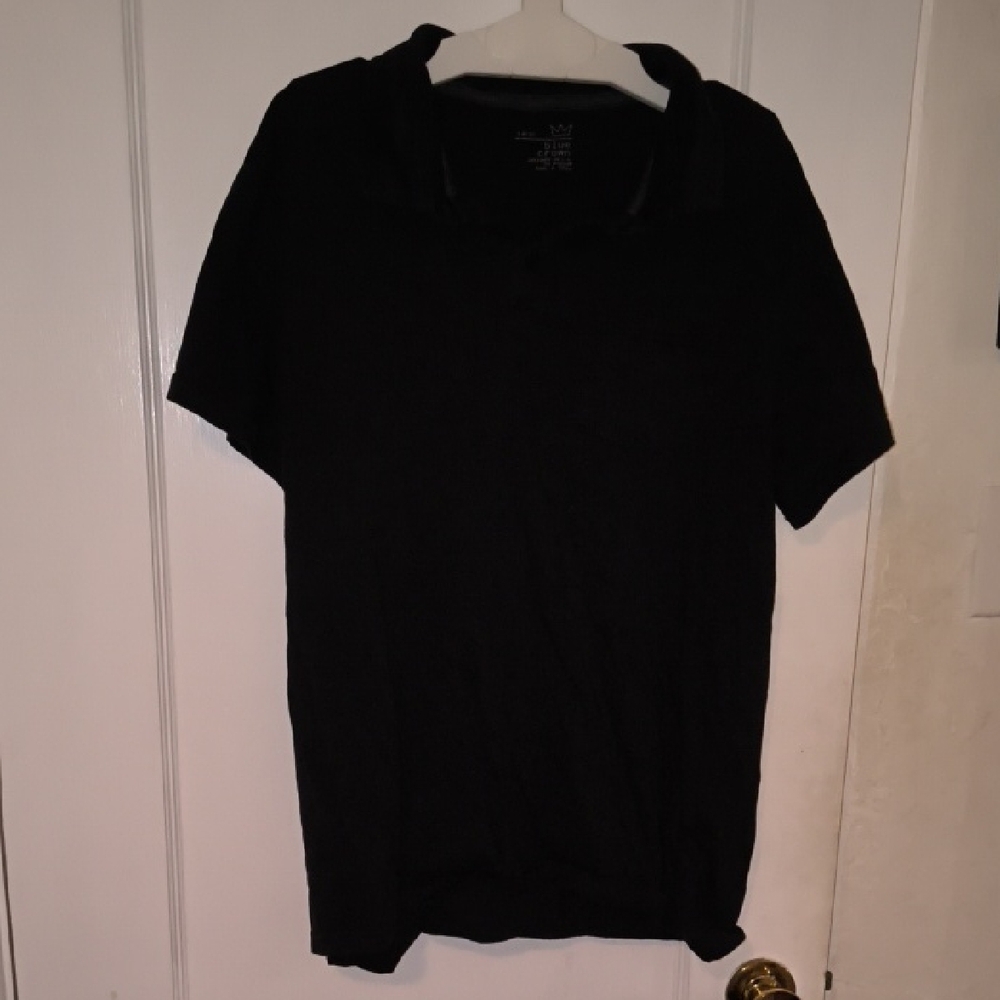 Blue Crown | Elegant Black Men's Polo Shirt